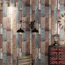 Akywall Reclaimed Wood Wallpaper Roll Vintage Faux Wood Plank Look Wallpaper for Home Decal Restaurant Cafe 20.8inch x 32.8ft