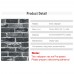 Akea Nonstick Faux Old Brick Wallpaper Roll  Flat 3D Effect Blocks Stone Look Removable Wall Paper Vintage Home Decoration