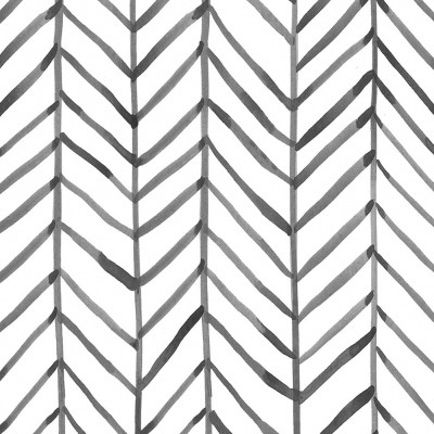Akea Arrow Chevron Peel and Stick Wallpaper Black White Stripe Minimalist Herringbone Print Self Adhesive Contact Paper Home Decor 17.7" x 118"